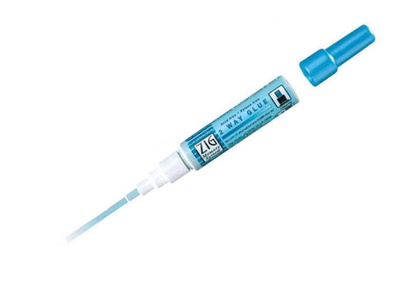 עט דבק 4 מ&quot;מ - Zig 2 Way Glue Pen - Chisel